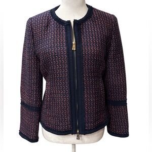 Juicy Couture Black Label Tweed Zip Jacket, NWOT